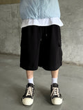 Two-Tuck Bermuda Cargo Sweatpants