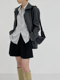 Satin Strap Loose Fit Blouse