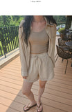 Weekend Linen Shirt Shorts Set