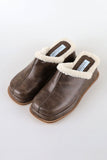 Pony wool bloafer mule