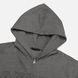 Pigment Applique Hooded Zip Up