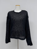 Boucle See-Through Knit T-Shirt