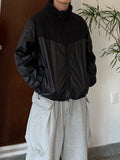 Glossy Color Matching Windbreaker