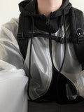 Translucence plastic zip-up