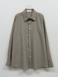 Striped Seersucker Overfit Shirt