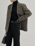 Single 3 button wool overfit coat jacket