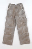 Fringe sand cargo denim