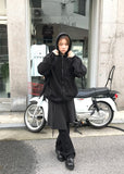 STRING VELLVET HOOD JACKET