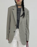 [premium] Tweedy Single Overfit Blazer