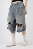 Vintage Cut Bermuda Denim