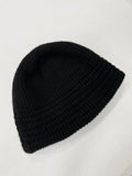 round knit bucket hat