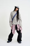 Stitch waffle hood knit