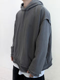 Heavy Cutout Cotton Hoodie