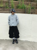 [Sweat.ver] Amecaji loose cargo sweatpants