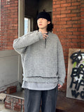 Two-tone Hachi Over Knit