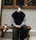Over Hood Knit Vest