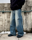 Frang washed denim pants