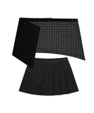 Multipanel Pleats Skirt