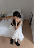 BUTTON LAYERED SLEEVELESS