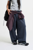 Lumi belted over jogger pants