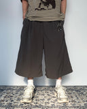 Nylon Rivet Detail Bermuda Pants