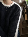 Chrome Angora Track Knit