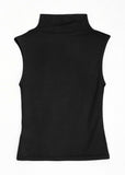 MOCK NECK SLEEVELESS