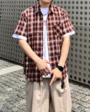 Breeze Check Half Shirt