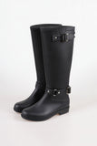 two belt rain boots