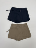 [Layered] Minuet Wrap Skirt Pants