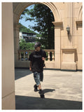Checka Dirty Oil Bermuda Denim Pants