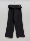 Folding Pintuck Wide Slacks