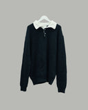 Popping collar knit