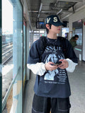ISSUES Layered Over Long Sleeve Tee