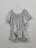 Prin Unbalanced Flare Blouse