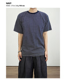 Stripe half T-shirts