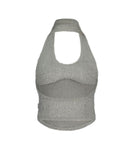 Muffler Knit Halter Top
