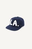 LA Boucle Lettering Flat Ball Cap