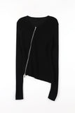 Sydney Diagonal Knit Zip-up