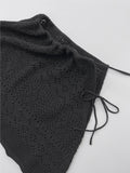 Punching Lace Knit Skirt