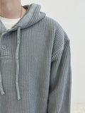 Two Button Warmer Hood Knit