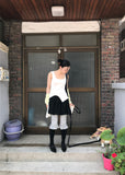 FRILL RIBBED LEGGINGS