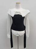 Buttery Off-Shoulder Layered Blouse