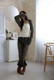 Washed teen bootcut denim