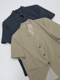 Log 3 Button Overfit Half Jacket