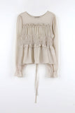 Bebe Frill See-Through Blouse