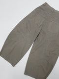 Curved Balloon Wide Denim Pants
