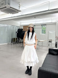 STRING SLEEVELESS BLOUSE