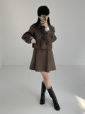 [handmade] Shael Wool Balloon Crop Short Jacket
