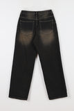 Desert black washing denim